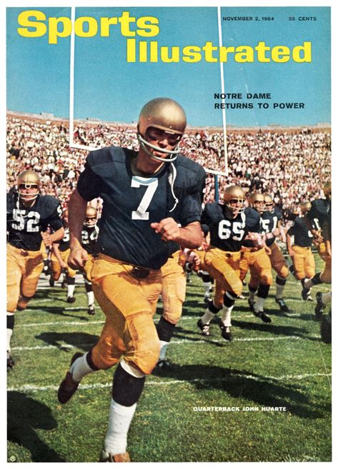 Noter Dame, Sports Magazine Covers, College Football Players, Sports Illustrated Covers, Illustrated Magazine, Sports Magazine, Notre Dame Football, Notre Dame University, Vintage Football