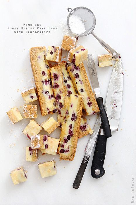 Momofuku Gooey Butter Cake Gooey Butter Cake Bars, Butter Cake Bars, Ooey Gooey Butter Cake, Blueberry Bars, Momofuku Milk Bar, Restaurant Copycat, Gooey Butter, Gooey Butter Cake, Milk Bar