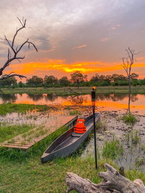 Botswana Landscape, Botswana Aesthetic, Botswana Sunset, Travel Botswana, Botswana Photography, Botswana Travel, Okavango Delta Botswana, Vacation Board, Botswana Safari