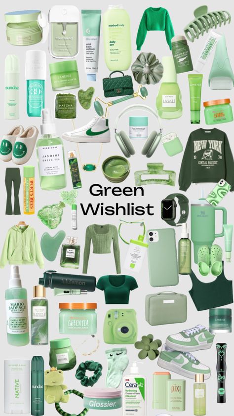 #green #birthdaywishlist #presents #christmas Half Birthday Party, Green Basket, Preppy Gifts, Birthday Basket, Cute Birthday Ideas, Outdoor Birthday, Presents Christmas, Green Gift, Rainbow Gift