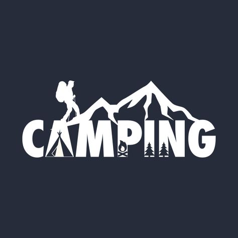 Hiking Logo, Camp Logo, Ideas Illustration, Camping Vacation, Outdoor Logos, Comfortable Camping, Adventure Logo, Kayak Camping, Mountain Logos