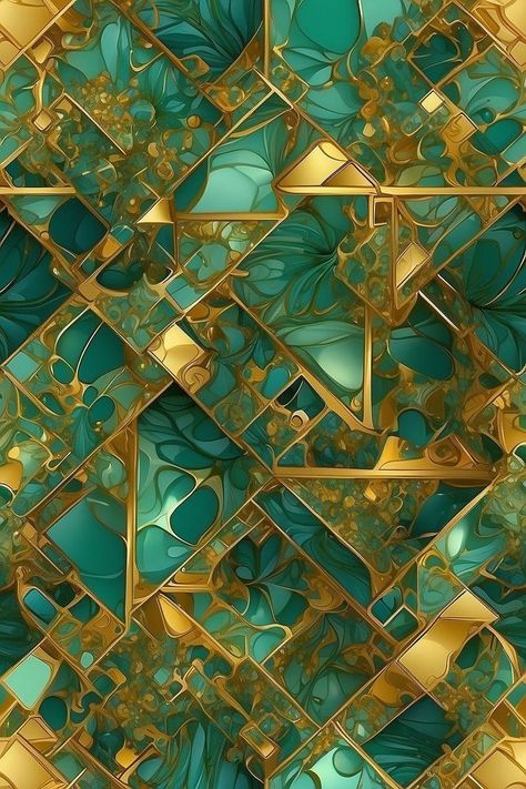 ~ It's a Colorful Life ~ Green Gold Aesthetic, Green And Gold Background, Gold Green Wallpaper, Iphone Wallpaper Texture, Glitter Wall Art, Acrylic Art Projects, Turquoise Pattern, Wallpaper Texture, Hd Nature Wallpapers