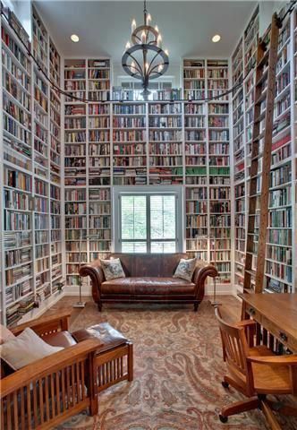 This is the room in my house (mind) where I would spend all of my spare time...  IF ONLY Lots Of Books, Dream Library, Library Room, Home Libraries, Book Storage, Cool Ideas, Old House Dreams, Reading Room, Home Library