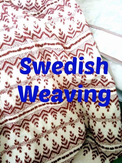 Free Swedish Weaving Patterns, Huck Embroidery, Huck Towels, Swedish Weaving Patterns, Learn Swedish, Swedish Embroidery, Rigid Heddle Weaving, Swedish Weaving, Monks Cloth