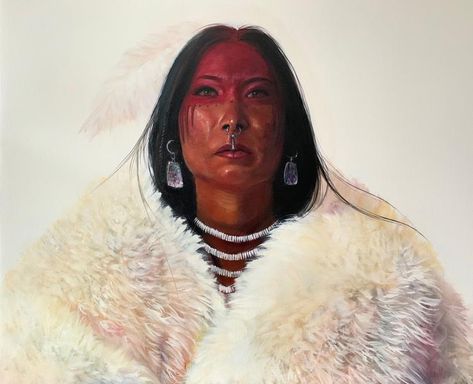 Greg Overton - First American Oil on canvas kp Greg Overton, Piercings And Tattoos, The White Wolf, Robert Duncan, Jackson Hole Art, Cowboy Artists, American Fine Art, Native American Artwork, Western Paintings