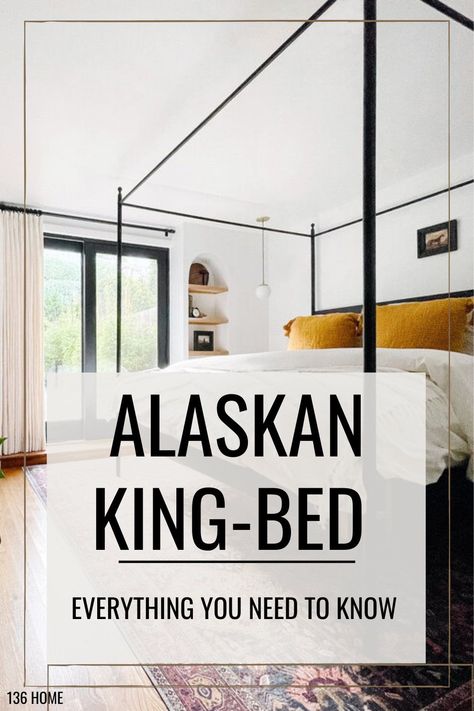 Have you heard about the Alaskan king-size bed? It's the largest king-size bed you can buy! I had a lot of questions about this bed and did a lot of research. Everything you need to know is in this post from price to accessories. Read on to find out everything you need to know if you're ready to buy one for your modern bedroom. Find more home interior design tips at 136home.com