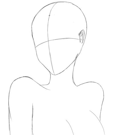 Shoulder Up Pose Reference, Looking Over Shoulder Reference, Headshot Poses Drawing Reference, Headshot Base, Base Anime, Female Base, Headshot Poses, Body Base, Female Drawing