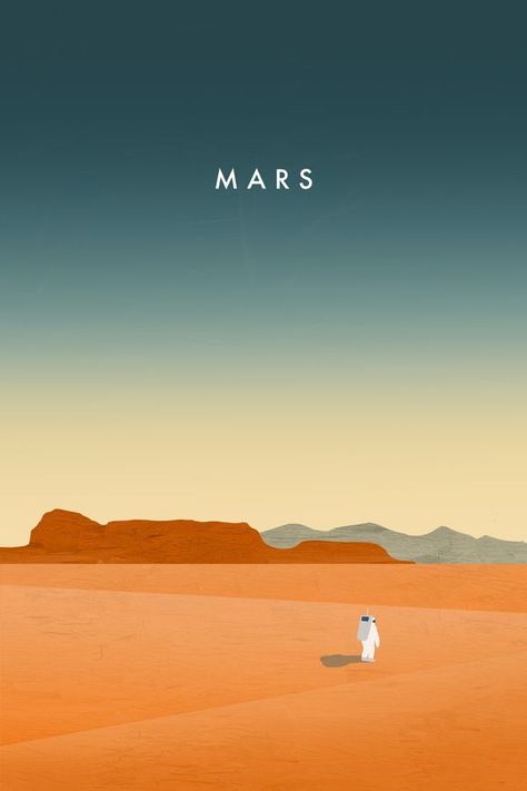 Mars Illustration, Nasa Illustration, Astronomy Lessons, Mars Art, Astronomy Photography, Mars Poster, Space Posters, Space Travel Posters, Astronomy Facts