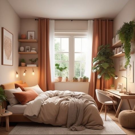 Create a nature-inspired small bedroom retreat with these cozy bedroom ideas. Ideal for bringing the outdoors inside and creating a peaceful haven. Cozy Bedroom Minimalist, A Cabin In The Woods, Cozy Bedroom Ideas, Earthy Bedroom, Retreat Ideas, Japandi Interior, Bedroom Bliss, Serene Bedroom, Seaside Cottage