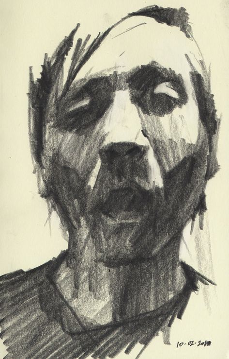 Self-portrait Sketch 3 | Drawn in my moleskine outside of Th… | Flickr schets potlood portret Portrait Sketch, A Pencil, A Drawing, Pencil Drawing, Self Portrait, Sketch, Pencil, Black And White, White