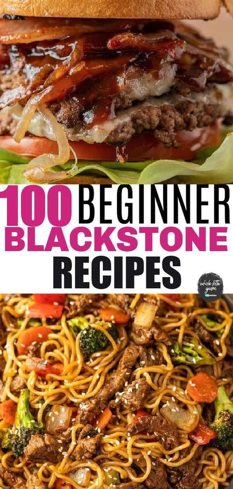 Elevate your summer camping with easy Blackstone grill dinner ideas. Enjoy recipes like steak dinner, griddle smash burgers, hibachi noodles, and hibachi rice under the stars. Grill Dinner Ideas, Easy Blackstone Recipes, Best Blackstone Griddle Recipes, Hibachi Rice, Hibachi Noodles, Grill Dinner, Blackstone Cooking, Griddle Cooking Recipes, Grilled Dinner Recipes