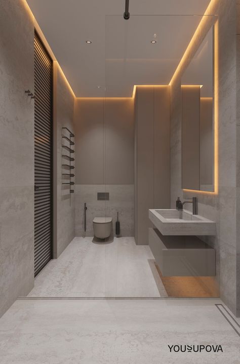 Bathroom Recessed Lighting, Pop Ceiling Design, Washroom Design, Ceiling Design Modern, Ceiling Design Bedroom, Bathroom Ceiling, Bathroom Design Inspiration, Bathroom Design Decor, Toilet Design