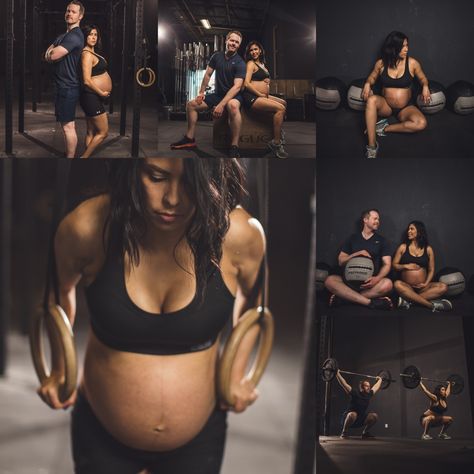 Maternity Fitness Photoshoot, Crossfit Maternity Photoshoot, Pregnant Fitness Photoshoot, Fitness Maternity Shoot, Gym Maternity Photoshoot, Gym Pregnancy Announcement, Crossfit Pregnant, Maternity Fitness, Salon Photoshoot