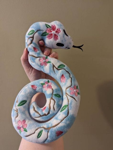 Snake Plush Pattern, Snake Sewing Pattern, Animal Plush Pattern, Unique Plushies, Snake Plushie, Pink Plushie, Good Gifts For Friends, Snake Stuffed Animal, Custom Plushies