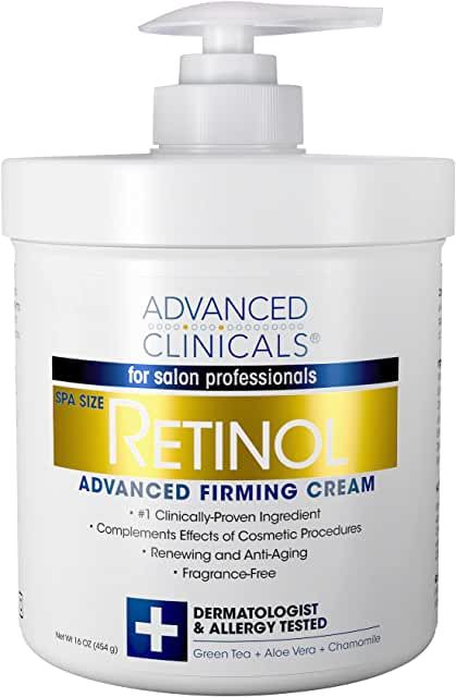 Amazon.co.uk : Advanced Clinicals Manuka Honey Cream Face Advanced Clinicals Retinol, Retinol Body Lotion, Crepe Skin, Moisturizer Face, Creme Anti Age, Crepey Skin, Sun Damaged Skin, Body Lotion Cream, Retinol Cream