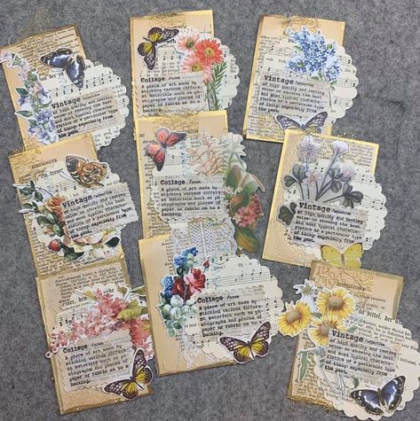 Flower Newspaper, Newspaper Journal, Journals Diy, Handmade Journals Diy, Scrapbook Embellishments Diy, Diy Journal Books, Embellishment Diy, Card Embellishments, 카드 디자인