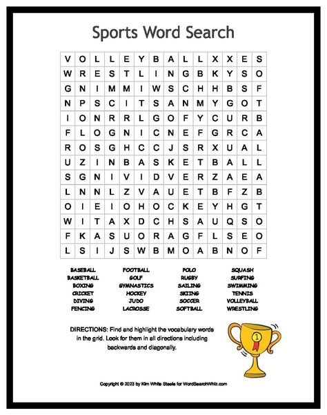 Sports word search puzzle Sports Word Search Printables, Sports Word Search, Fitness Words, Dr Seuss Preschool, Printable Games For Kids, Digital Word, Word Search Printables, Hard Words, Theme Words