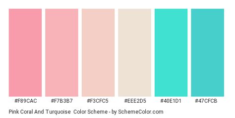 Pink Coral And Turquoise Color Scheme » Pink » SchemeColor.com Pink And Turquoise Color Palette, Pink And Torquise, Poems English, Vintage Paint Colors, Aqua Color Palette, Turquoise Color Scheme, Coral Colour Palette, Teal Palette, Ocean Bedroom