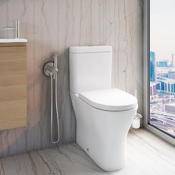 rak-ceramics-resort-comfort-height-rimless-toilet-&-soft-close-seat-rstpakmx Rimless Toilet, Grey Toilet, Low Level Toilet, Rak Ceramics, Traditional Toilets, Resort Design, Bathroom Suites, Back To Wall Toilets, Bathroom Suite