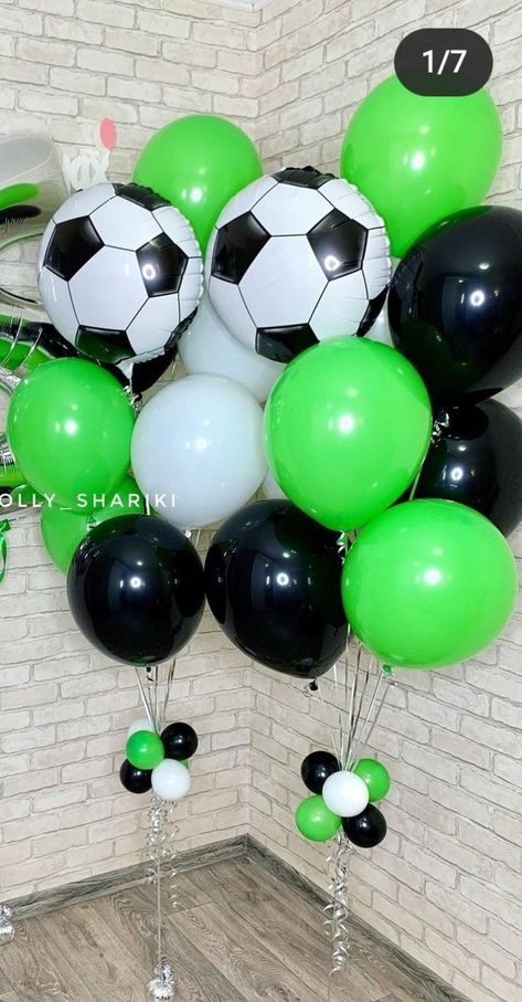 Mermaid Birthday Ideas, Birthday Decors, Football Balloons, Soccer Ideas, 2 Balloon, Balloon Modelling, Balloon Display, Balloon Stands, Football Themes