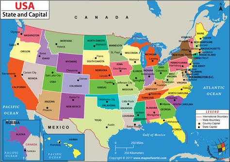 US States and Capitals Map Richmond California, Us State Map, States And Capitals, Olympia Washington, Canada Map, Germany Map, America Map, State Capitals, Nevada City