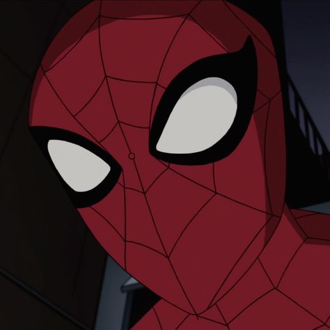 Specatular Spiderman, Spider Man Animated, Spider Man Pfp, Spider Man Animated Series, Spectacular Spiderman, Eyes Icon, Spiderman Painting, Man Pfp, Spiderman Man