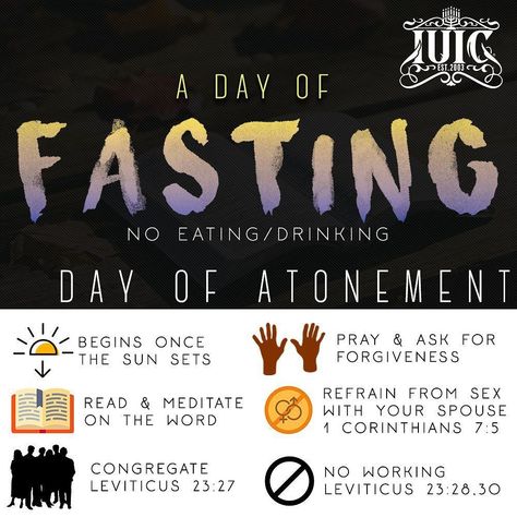 Feast Of Atonement, Day Of Atonement For Kids, Day Of Atonement Hebrew Israelites, Sabbath Calendar, Hebrew Holidays, Biblical Holidays, Leviticus 23, Day Of Atonement, Biblical Feasts