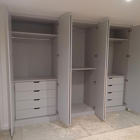 It isn’t just the exterior of your wardrobe that should look good - we make sure that the inside looks good too! With a range of drawers,… | Instagram Bedroom Cabinet Inside Design, Fittingly Wardrobes, Wardrobe With Drawers Inside, Fitted Wardrobes Inside, Drawer Inside Wardrobe, Inside Drawers Ideas, Wardrobe Drawers Ideas, Bedroom Closet Design Built In Wardrobe, Closet Designs Inside