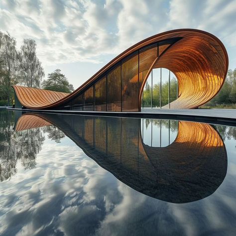 Parametric Roof Architecture, Animal Inspired Architecture, Curved Roof Design Architecture, Water Building Architecture, Spiritual Architecture Concept, Ocean Architecture Concept, Flow Concept Architecture, Coral Inspired Architecture, Circular Building Architecture