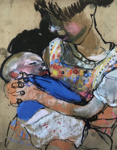 Tender social realism: Joan Eardley, 1921-1963 — Erica Stenkrona Glasgow Tenement, Social Realism Art, Joan Eardley, Street Children, Social Realism, Scottish Art, Scottish Artists, Mother Child, Women Artists