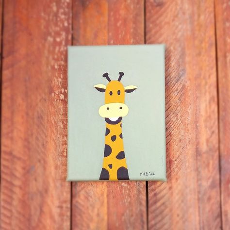 Painting Ideas On Canvas For Nursery, Acrylic Painting Nursery, Diy Nursery Painting Canvases, Acrylic Painting For Nursery, Baby Painting Ideas Canvases, Baby Room Paintings Canvases, Acrylic Animal Paintings Easy, Animal Canvas Paintings Easy, Nursery Paintings Canvas