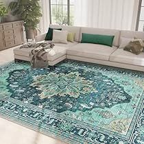 Teal Rug Bedroom, Area Rugs 8x10, Teal Living Room Decor, Rugs 8x10, Turquoise Home Decor, Rugs Boho, Teal Rug, Rugs For Bedroom, Upstairs Bedroom