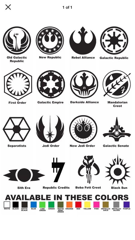 Imperial Tattoo Star Wars, Mandolorians Tattoo Simple, Star Wars Tattoo Mandalorian, Starwars Symbols, Small Star Wars Tattoo, Starwars Embroidery, Star Wars Symbols Tattoo, Star Wars Sleeve, Star Wars Tattoo Ideas