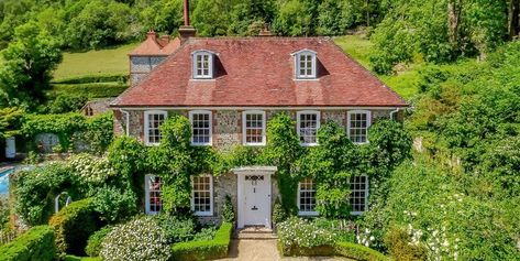 Take a tour around this Grade II listed Georgian property for sale in East Sussex Modern Georgian, Inglenook Fireplace, Casa Country, Large Lanterns, Garden Mirrors, Outdoor Mirror, Garden Lanterns, Garden Cushions, Georgian Homes