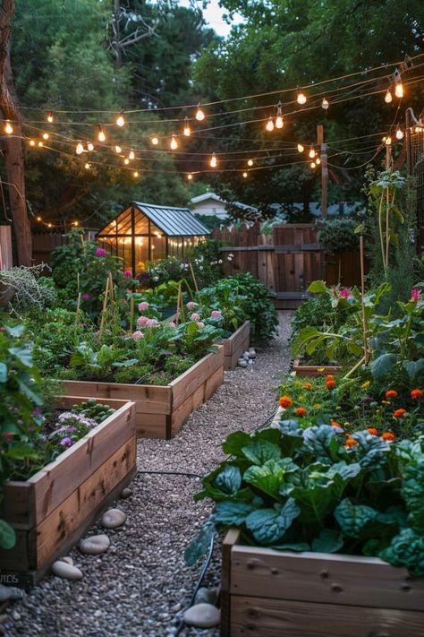 Outdoor Garden Boxes, Unique Small Garden Ideas, Backyard Garden Planters, Small Garden With Raised Beds, Raised Garden Landscaping, Garden Landscape Design Ideas, Garden Design Fence Ideas, Outdoor Gardening Ideas, Small Yard Garden Vegetables