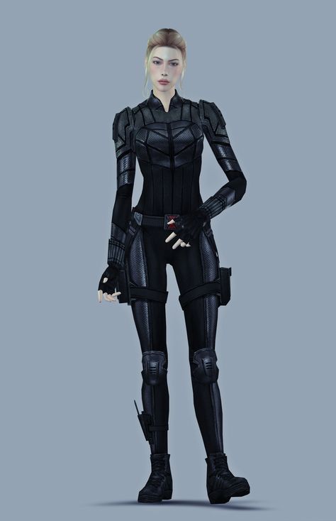 Tumblr, Sims 4 Guardians Of The Galaxy, Sims 4 Cc Spy Clothes, Sims 4 Cc Black Widow, Sims Uniform, Sims 4 Spy Cc, Yelena Belova Suit, Sims 4 Cc Suits Female, Sims 4 Cc Body Suit