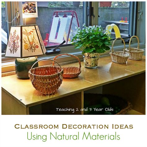 We love adding natural materials to our classroom decoration ideas with plants and earth-tones. Trendy Classroom, Classroom Decoration Ideas, Craft Room Organization Storage, Reggio Emilia Classroom, Toy Room Organization, Infant Lesson Plans, Reggio Inspired Classrooms, Classroom Layout, Resources For Teachers