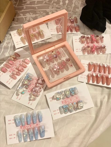 Fake Nails Packaging Ideas, Nail Package, Diy Nail Art Tutorial, Penyimpanan Makeup, Skincare Luxury, Business Nails, Nail Art Diy Easy, Chic Nail Art, Nail Tape