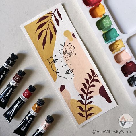 Paint A Bookmark, Bookmarks Painting Ideas, Book Marks Design Ideas, Book Lovers Gift Basket, Watercolour Bookmarks, Bookmark Watercolor, Cotton Watercolor, Handmade Bookmarks Diy, Creative Book Covers