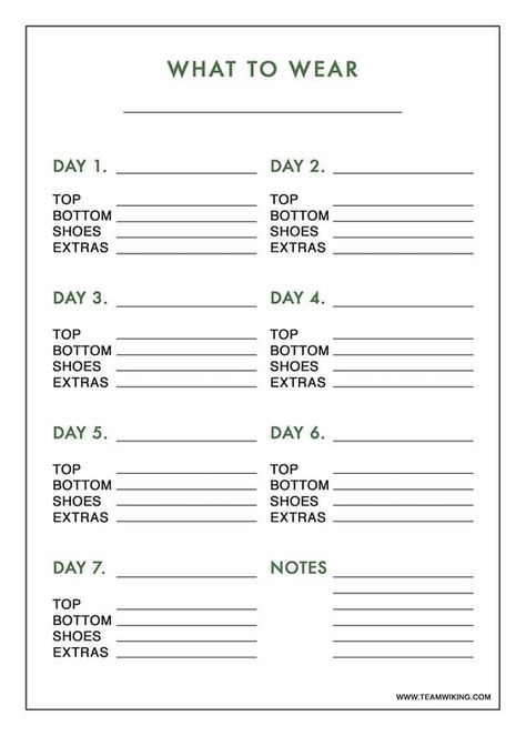 Download Hej Doll Outfit Planner | 15 Printable Organization Sheets to Help Get Your Life Together | POPSUGAR Smart Living Photo 15 Organisation, Outfit Planner Printable, Travel Outfit Planner, Wardrobe Planner, Outfit Planner, Online Planner, Packing List For Vacation, Packing Checklist, Vacation Planner