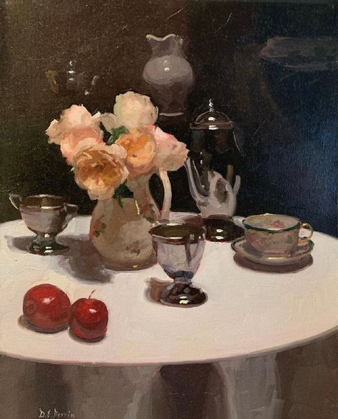 Dennis Perrin, Flower Portraits, Icelandic Artists, Henri Fantin Latour, Still Life 2, Fine Art Painting Oil, Pink Lady, Soul Art, Still Life Art