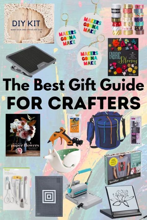 gift guide for crafters Crafter Gift Ideas, Yarn Tote, Recipe Holder, Rainbow Keychain, Fall Foods, Diy Chalkboard, Crafter Gift, Easter Eggs Diy, Creative Craft