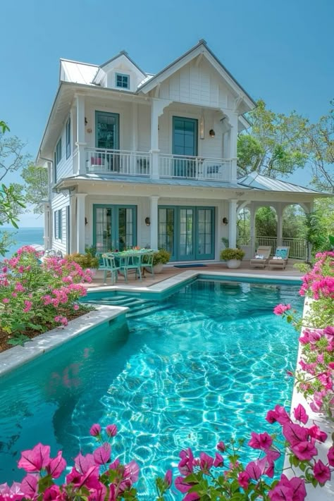 Dream Life House, Dream Beach Houses, Dream House Rooms, Cute House, Dream House Interior, Design Your Dream House, Dream House Exterior, House Goals, Dream House Plans