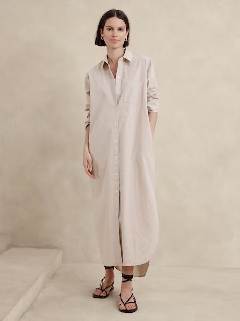 Women's Dresses | Banana Republic Factory Dress Banana Republic, Masculine Dress For Women, Shirt Dresses For Women Classy, Essential Dresses, Banana Republic Outfits, Dresses For Women Classy, Beige Shirt Dress, Greece Women, Spain Outfit