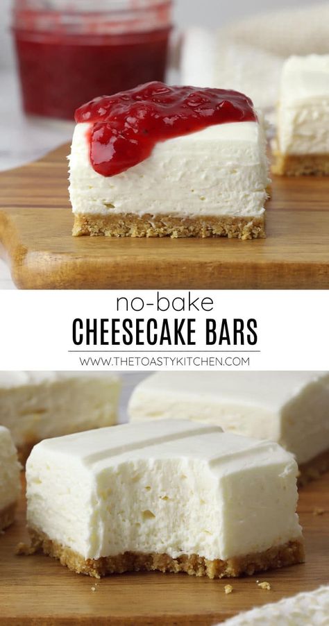 Magic Cheesecake Bars, Easiest No Bake Cheesecake, Quick Cheesecake Desserts, Cheesecake Squares No Bake, Cheesecake Squares Recipes Easy, Summer Cheesecake Recipes No Bake, Fluffy Cheesecake Recipe No Bake, Fast Cream Cheese Dessert, Pillsbury Cheesecake Recipes