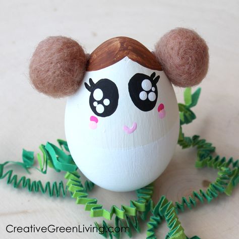 Kawaii Star Wars, Star Wars Easter, Star Wars Easter Eggs, Easter Crafts Diy Kids, Decorate Easter Eggs, Egg Decorating Ideas, Kawaii Princess, Star Wars Crafts, Disney Easter