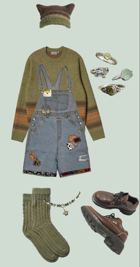 Cavetown Style Outfits, Over The Garden Wall Aesthetic Outfits, Cavetown Inspired Outfit, Indie Folk Aesthetic Outfits, Juminocore Clothes, Ghibli Core Outfit, Ghiblicore Outfits, Cavetown Aesthetic Outfits, Weird Aesthetic Outfits