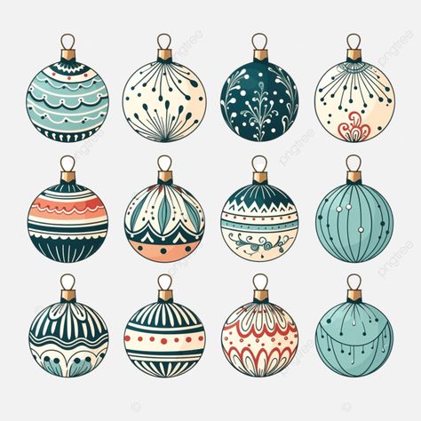 hand drawn doodle christmas balls for celebration decoration design sketch art line drawing doodle Christmas Drawing Ornaments, How To Draw A Christmas Ornament, Christmas Bobbles Drawing, Christmas Ornament Drawing Ideas, Christmas Ornament Doodle, How To Draw An Ornament, Christmas Baubles Drawing, Christmas Bauble Drawing, Christmas Decorations Illustration