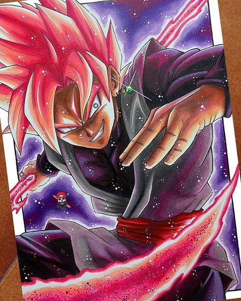 WildArt on Instagram: “• Black Goku Scythe• •Realized whit @artezaofficial markers and colored pencils• •What do you think guys?• #dragonball #dragonballz…” Dbz Drawings, Ball Painting, Goku Drawing, Naruto Sketch Drawing, Anime Lineart, Black Goku, Dragon Ball Painting, Best Anime Drawings, Dragon Ball Art Goku