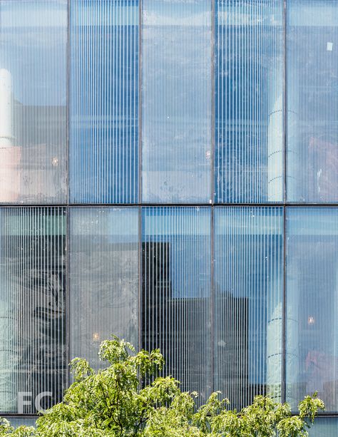 CUMC School of Nursing — FIELD CONDITION Fritted Glass, Cladding Texture, Building Cladding, Art Deco Design Graphics, Facade Pattern, School Of Nursing, Glass Facade, Shop Facade, Facade Material